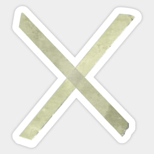 X-Files taped X Sticker